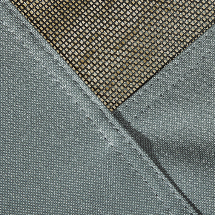 Forhøjet hundeseng med baldakin, kæledyrsseng, udendørs hundeseng med tag, åndbar, taffetastof til camping, grå, 76 x 61 x 73 cm