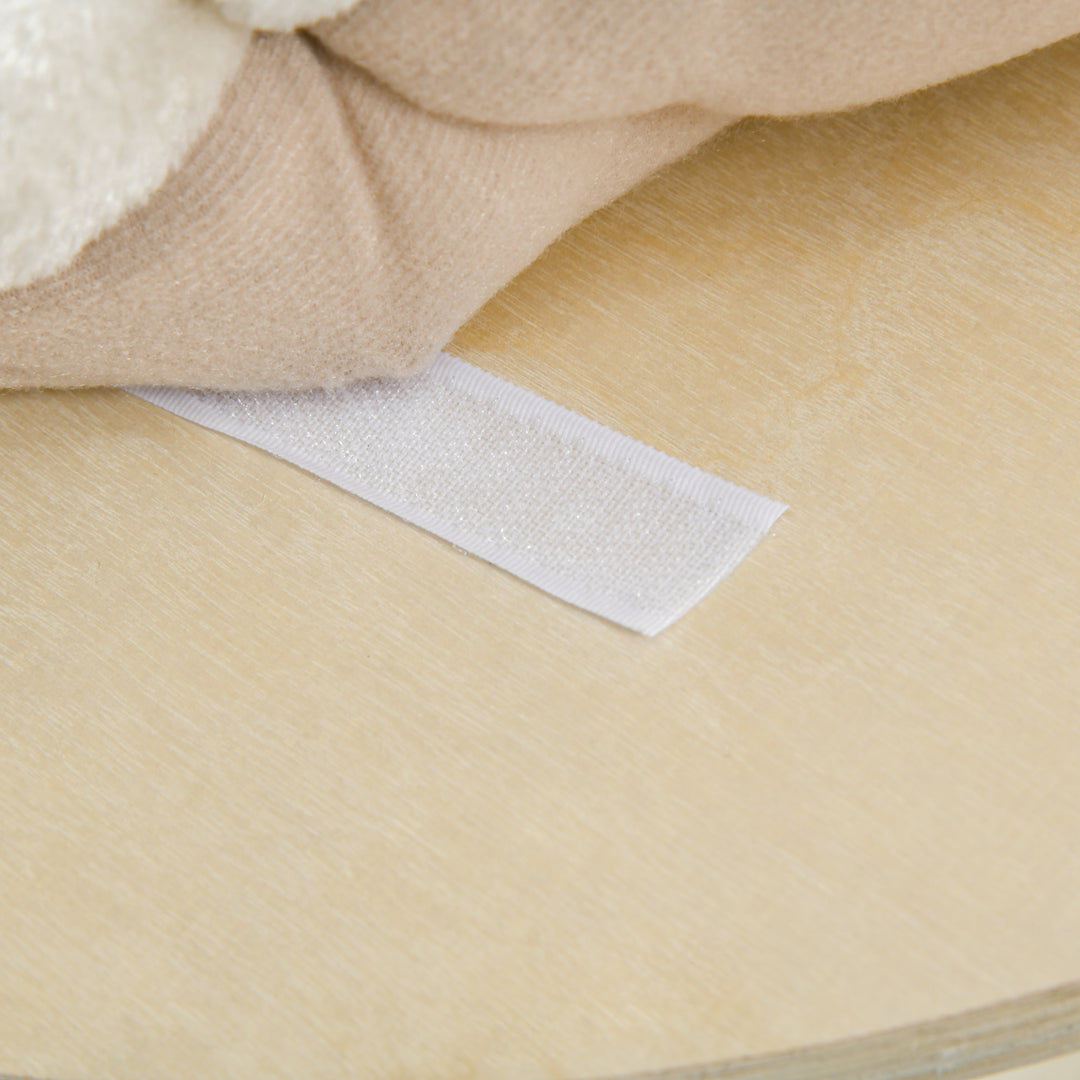 Kradsetræ 122 cm højt trækattetårn med tre niveauer, sisalstolper, platform, kradsetræ i flere niveauer, klatretræ til katte under 4,5 kg, naturlig + creme