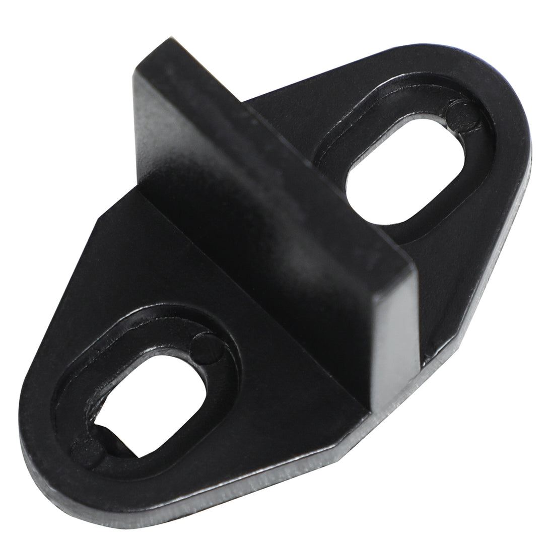 Skydedørssæt, kulstofstål, installationssæt uden dør, pladsbesparende, sort