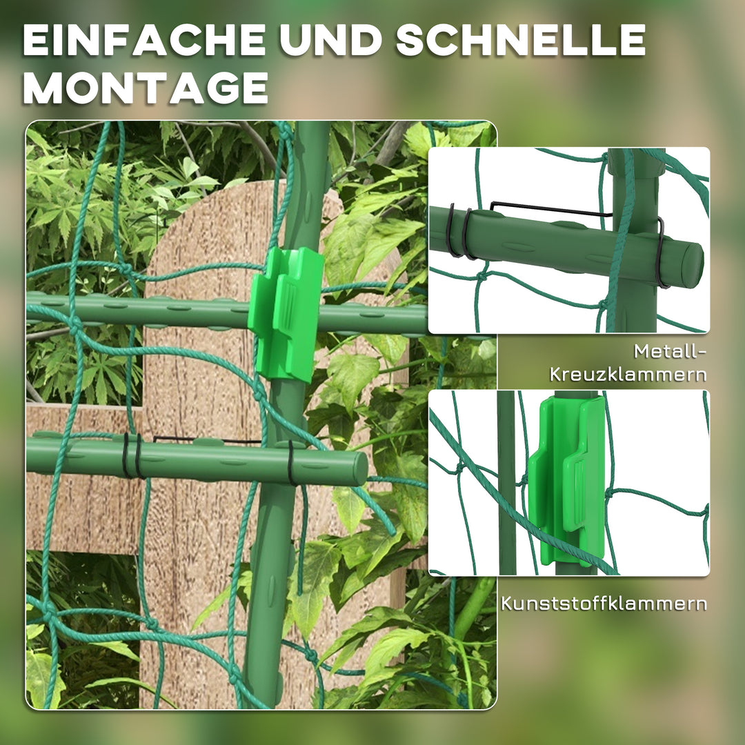 Stor espalierbue, fuglebeskyttelsesnet, nem montering, metal, 144 x 167 x 206 cm