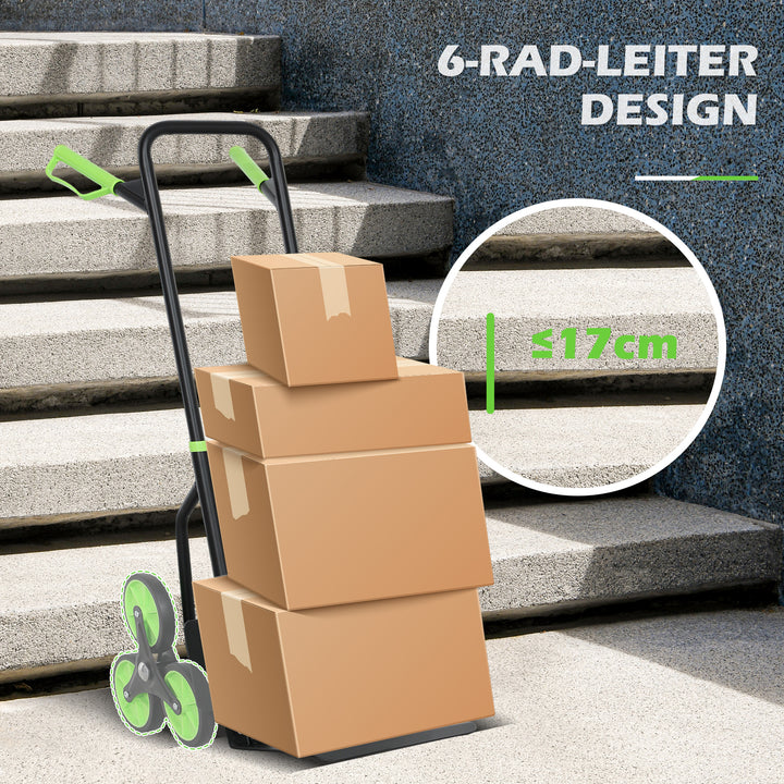 Trappevogn, foldbar transportvogn med stålramme, maks. 120 kg