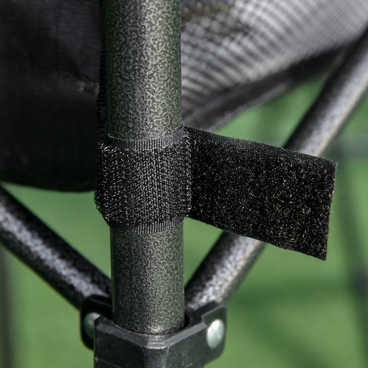 Foldbart campingbord i aluminium med netpose, bærbart picnicbord til camping, have, fest, picnic, balkon, sort, 70 x 70 x 69 cm