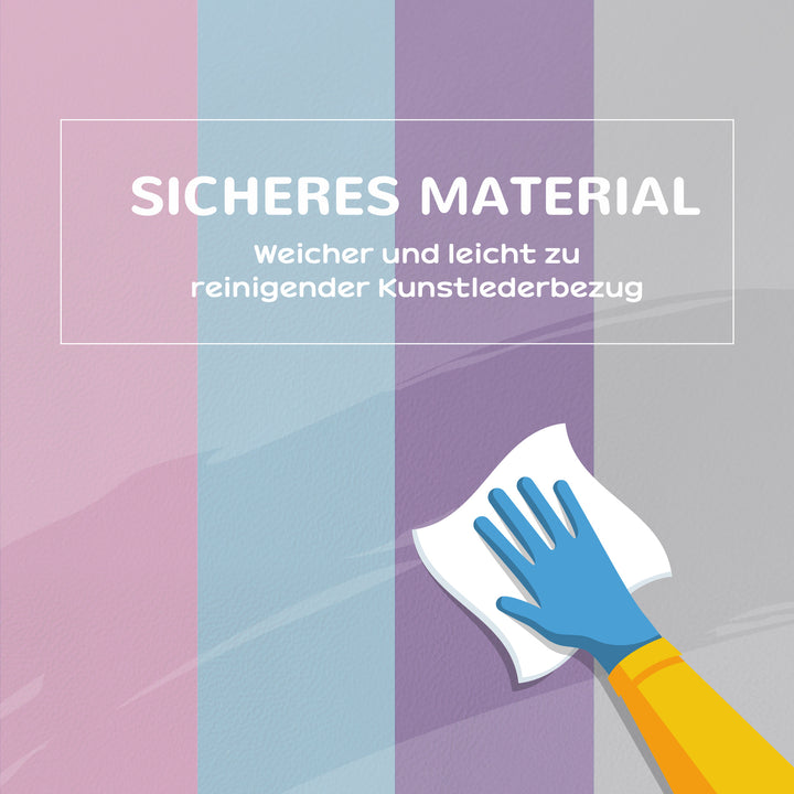 Skumbyggeklodser til børn, fremmer kreativitet, kunstlæder, 40x40x20 cm, flerfarvet, 1-3 år