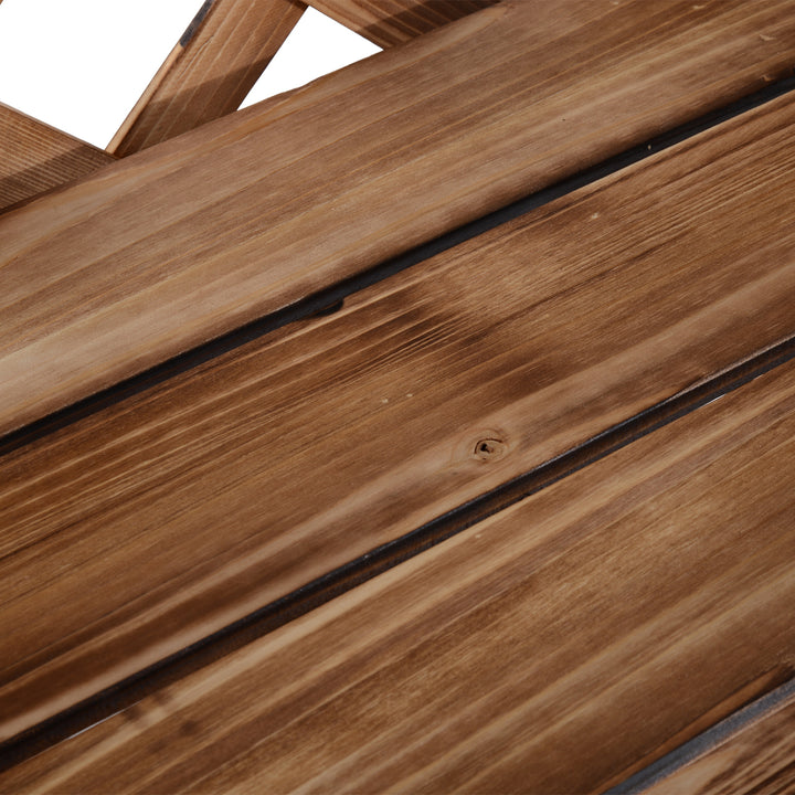 Blomsterstativ blomsterhylde plantehylde blomsterbænk 3 etager grantræ (model 8)