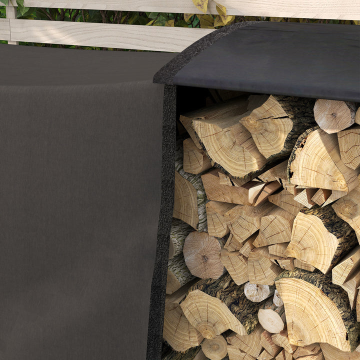 Brænderist, 0,67 m³, med bærepose og overtræk, metalramme, op til 200 kg, 240 x 36 x 99 cm, sort