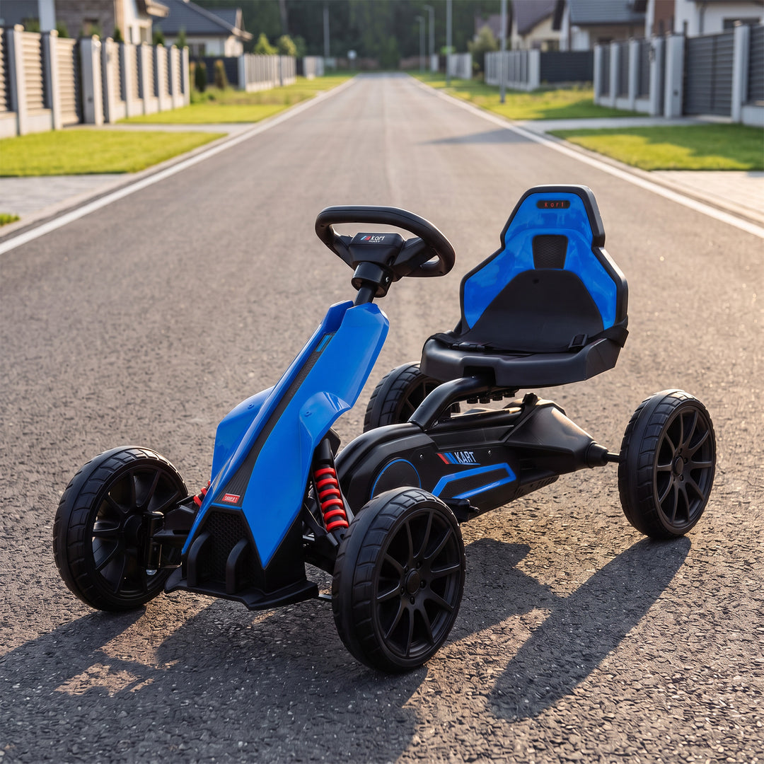 Elektrisk gokart til børn 12V 3-5 km/t gokart til 3-8-årige, blå