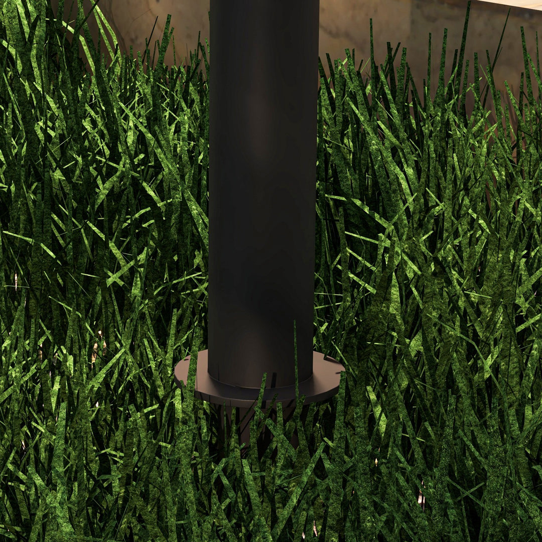 Solcelledrevne havelamper, vandtætte, varm hvide led-lamper, 10-12 timers driftstid, sort