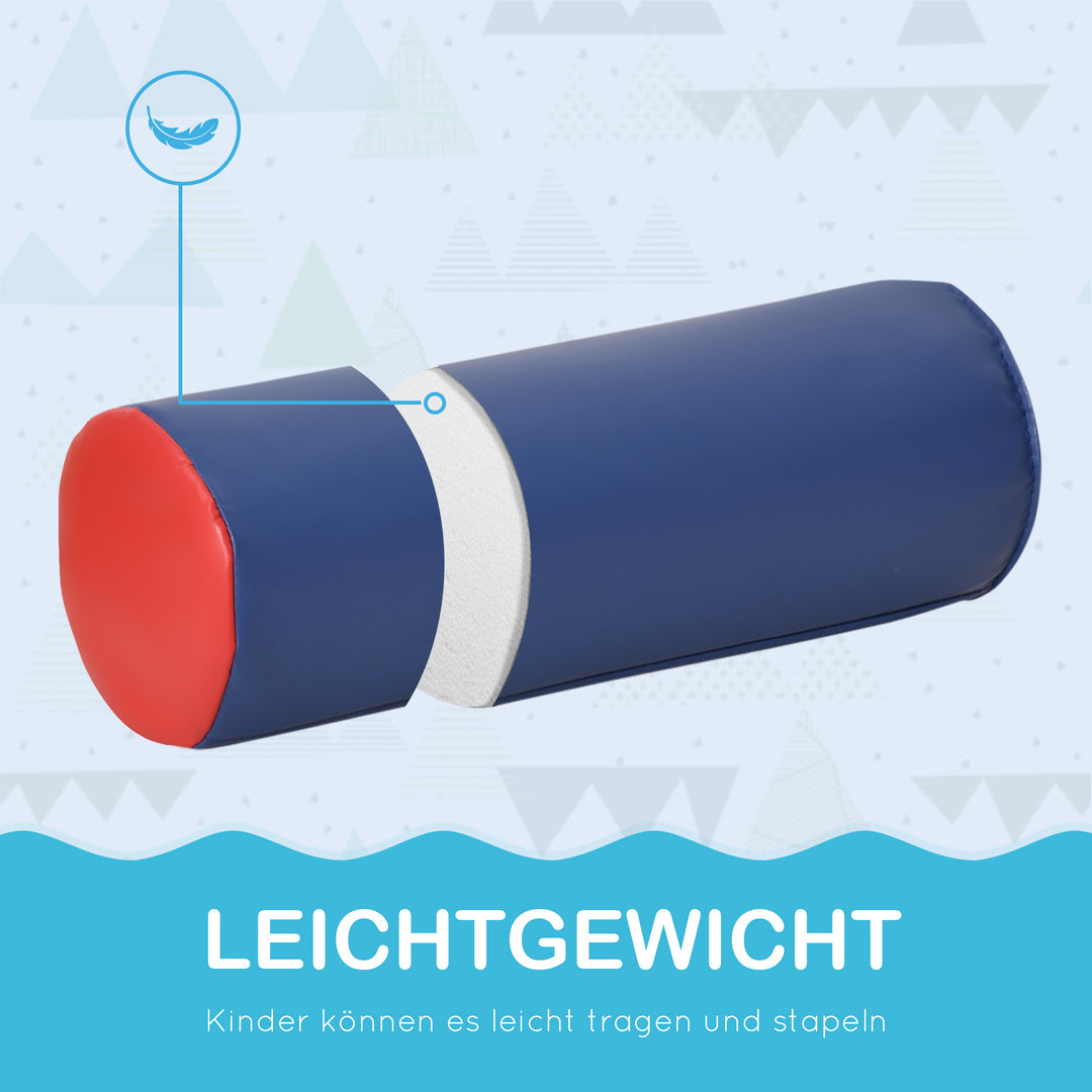 Bløde byggeklodser, sæt med 7 dele, sikkert materiale, blødt og nemt at rengøre, skum, farverigt