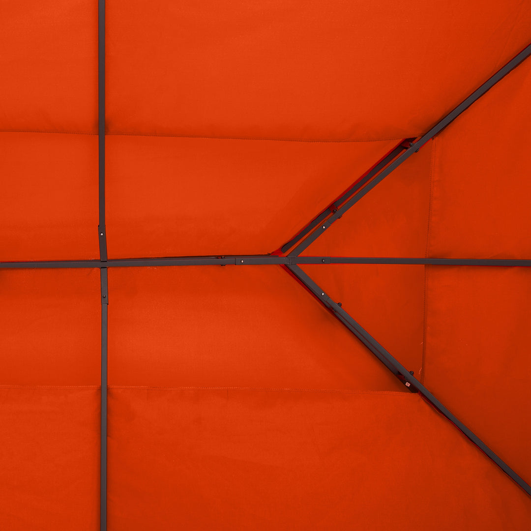 Udskiftningstag til havepavilloner 3x4m polyester kaffe