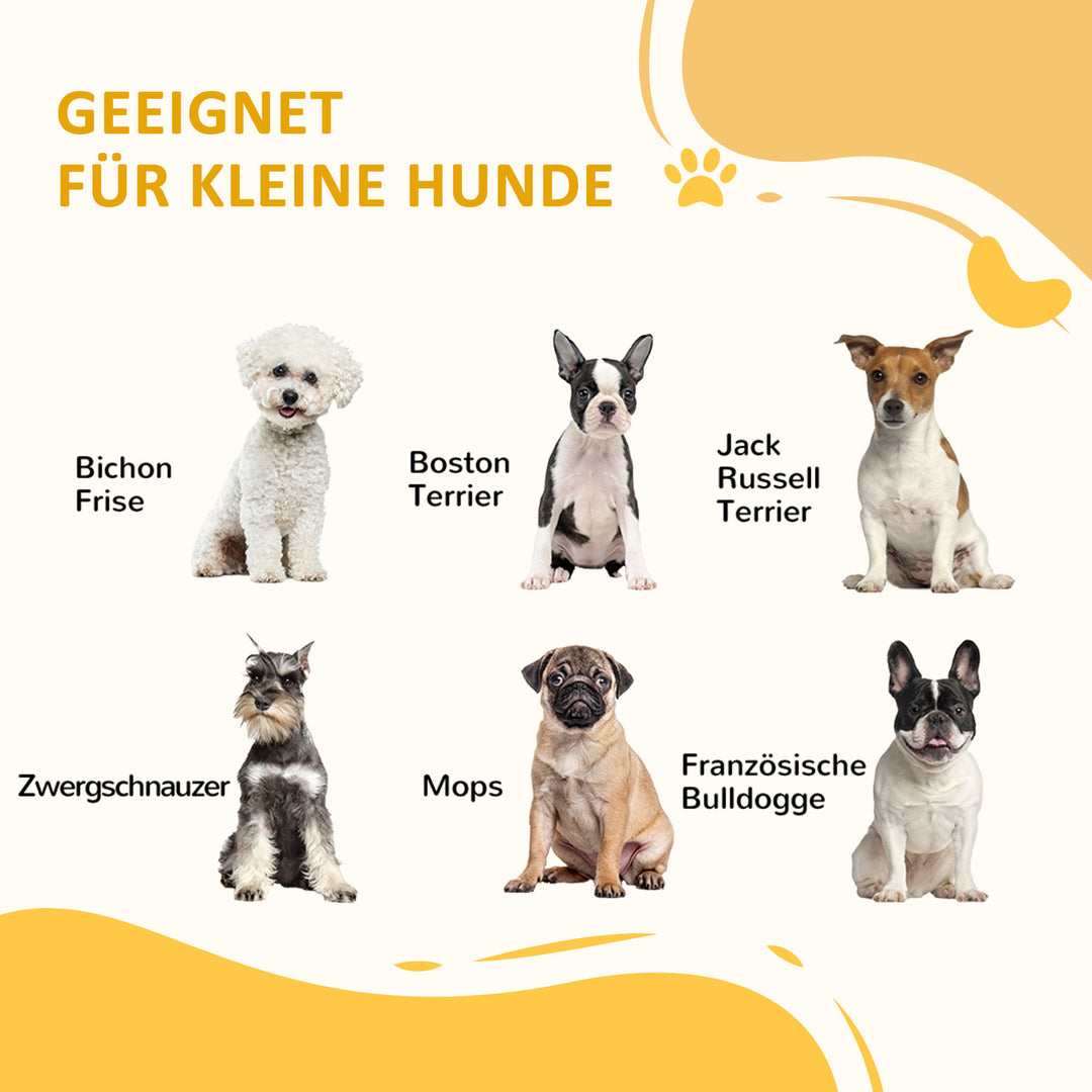 Kæledyrstrappe hundetrappe, 3 trin, lille hund, 38,5 cm x 38,5 cm x 30 cm, eg + sort