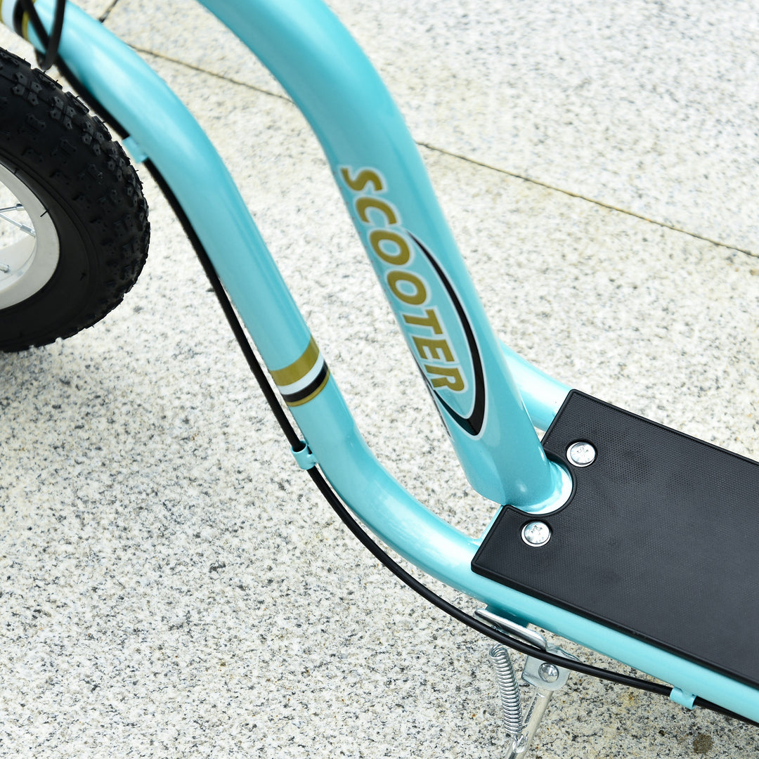 Børneløbehjul fra 5 år, løbehjul, city scooter til børn, aluminium, 120 x 58 x 85-95 cm, lyseblå