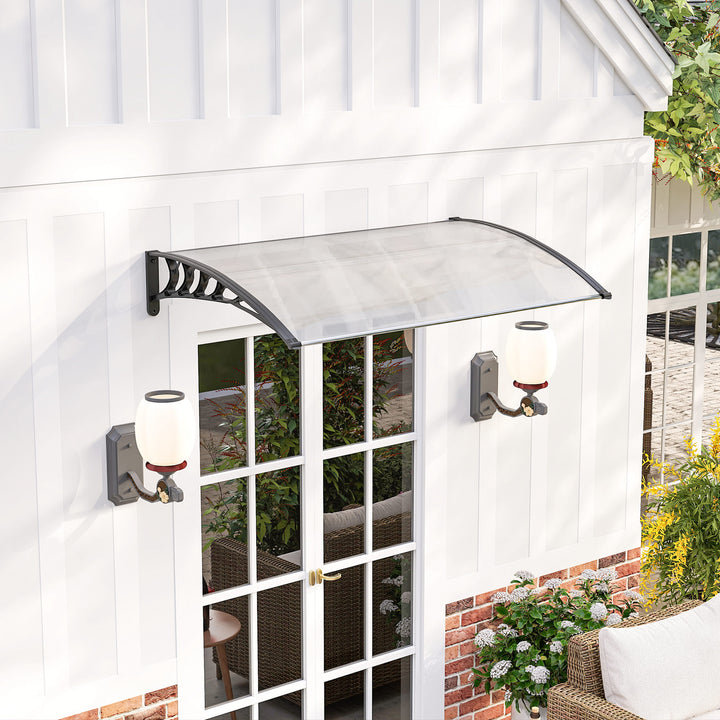 Baldakin, uv-bestandig, vandafvisende, 90x150x25cm, hvid