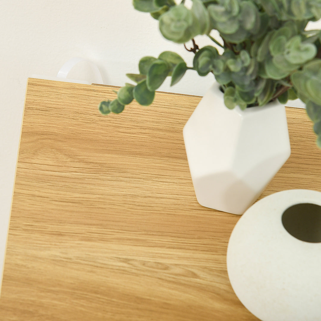 Skoskab med skoopbevaring, 3 rum, 18 par sko, 72 cm x 26 cm x 112 cm, hvid + brun