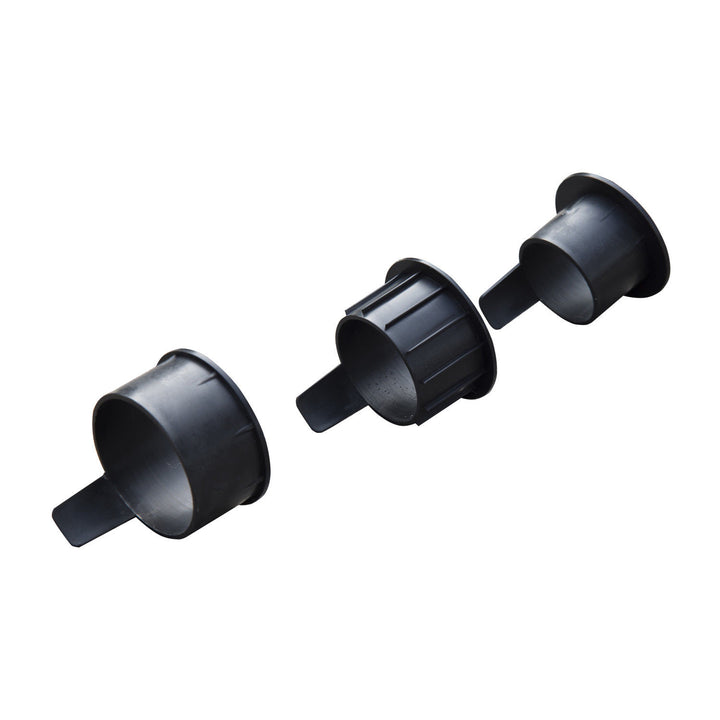 Paraplystativ, parasolstativ, 3 adaptere, justerbar, cement, 25 kg, sort