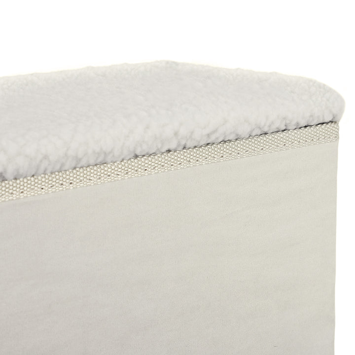 Kæledyrstrappe / kattetrappe / hundetrappe, sammenklappelig 3-trins, med opbevaringsplads, mdf, hvid 40 x 54 x 48 cm