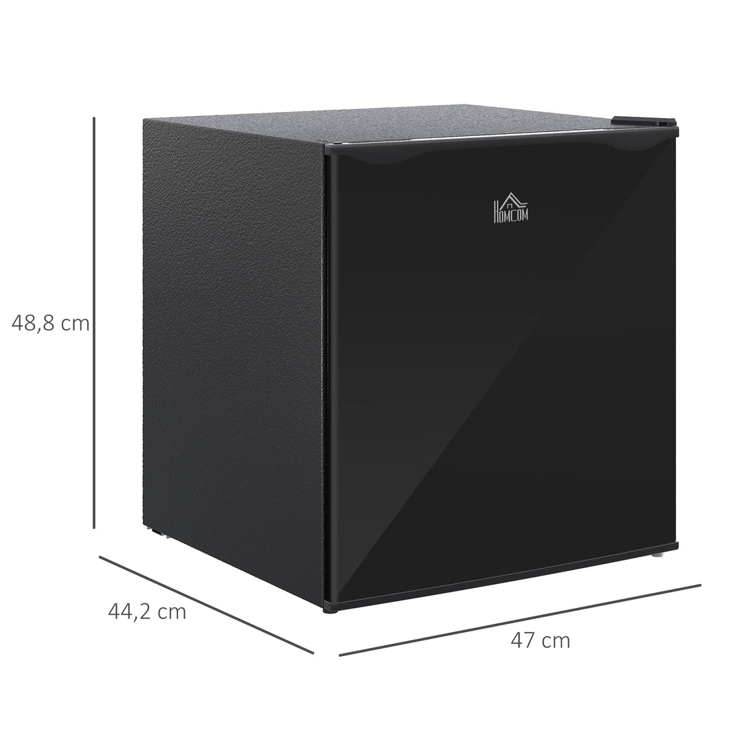 Minifryser 35 L, elektrisk, fritstående, 45 W, minifryser/minikøleskab, 41 dB, -14 til -24 ℃, 5-trins temperaturkontrol, 47 x 44,2 x 48,8 cm, sort
