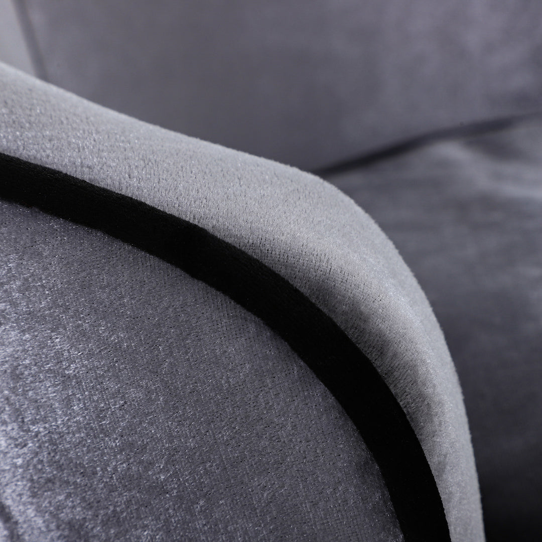 Hundesofa, hundeseng, vaskbar sædehynde, plysbetræk, naturlig træramme, lysegrå, 69 x 49 x 38 cm