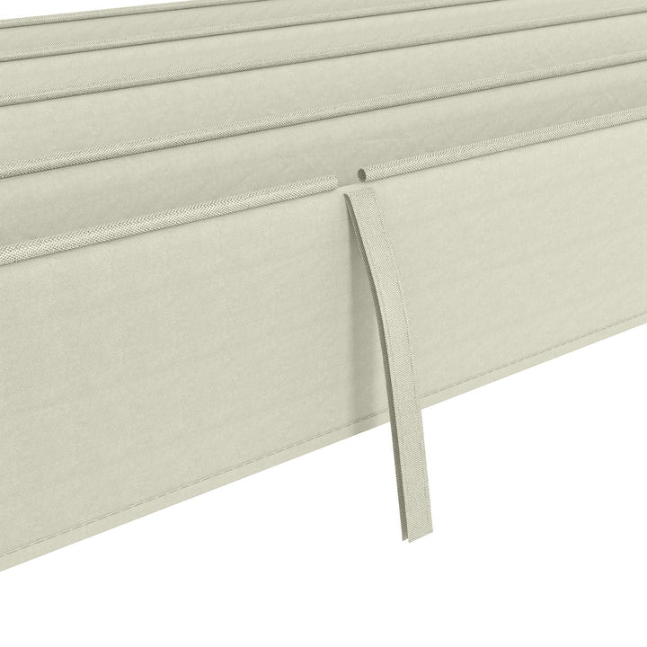 Reservetag til 2,85 x 2 m havepavillon, udtrækkelig, nem montering, polyester, cremehvid