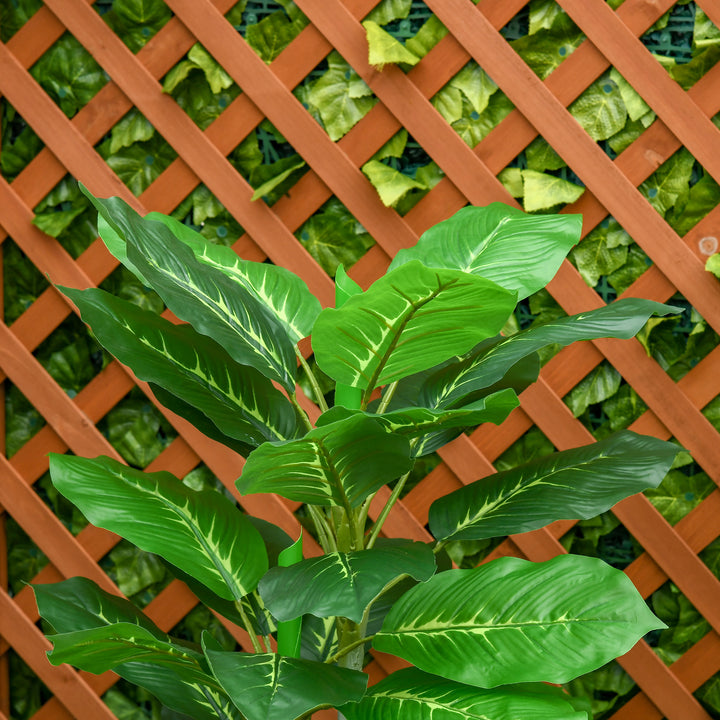 Kunstigt træ 95 cm, kunstig plante med 33 blade, potte til stuen