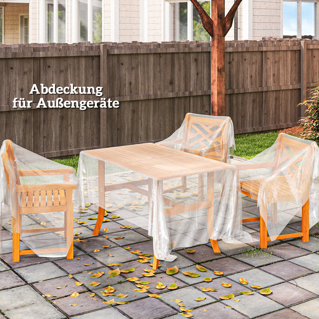 Drivhusoverdækning, plastikplanteoverdækning, uv-resistent, vandtæt, 8 x 10 m