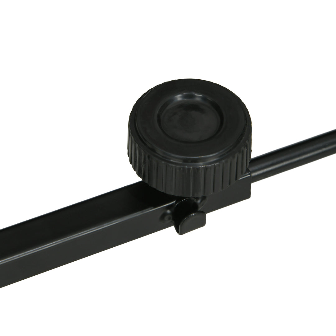 Varmelampestativ til terrarier, højdejusterbar, 40x15x95cm, sort