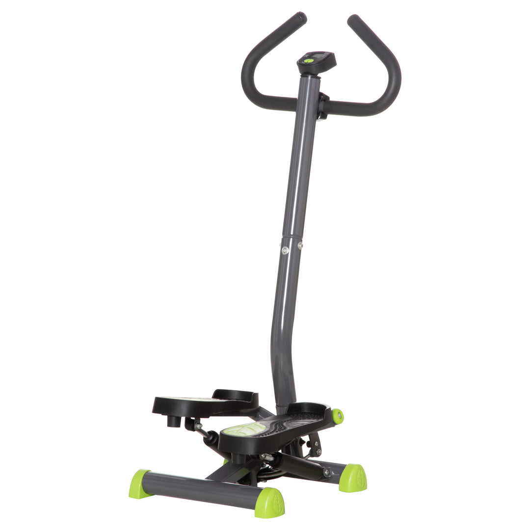 Stepmaskine med LCD-skærm 55 x 44 x 108 cm Stålgrå+Grøn+Sort