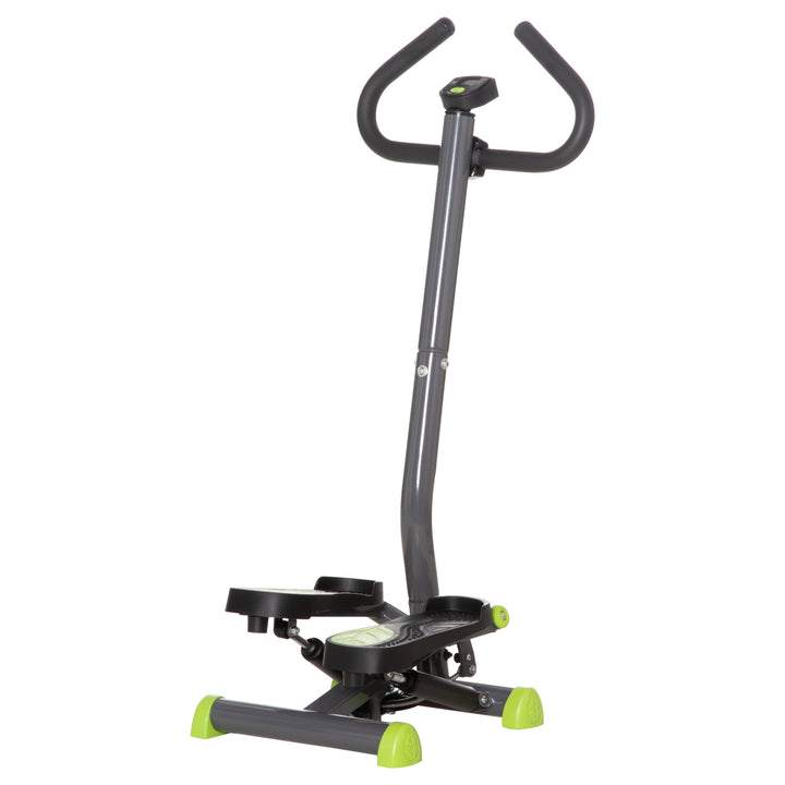 Stepmaskine med LCD-skærm 55 x 44 x 108 cm Stålgrå+Grøn+Sort