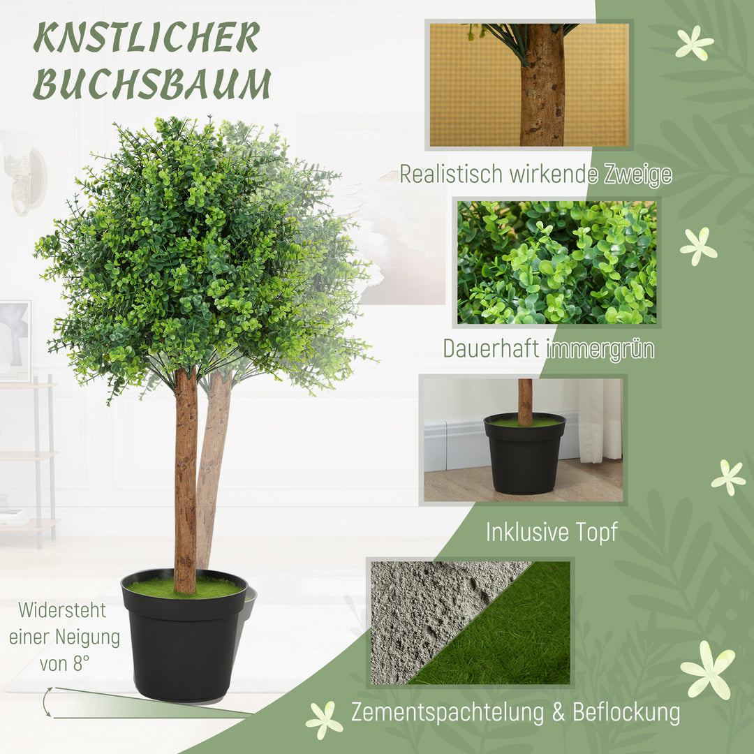Kunstig buksbom 90cm kunstig plante, plastik kunstige planter i potte til stue