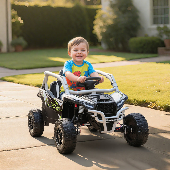 12V elektrisk terrængående køretøj til børn, fjernbetjening, LED-lys, musik, horn, til børn 3-8 år, grå