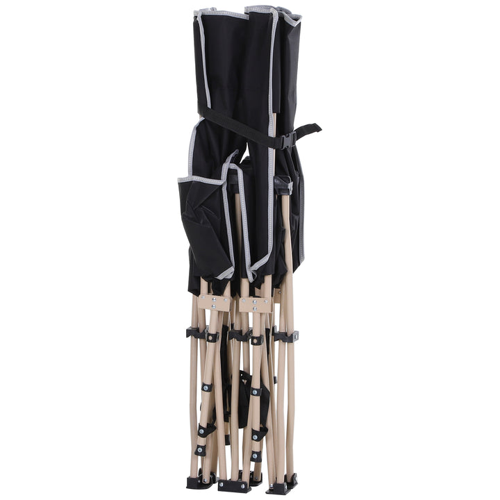 Feltseng, campingseng, foldbar, vejrbestandig, inklusive bæretaske, 190 x 68 x 52 cm, sort