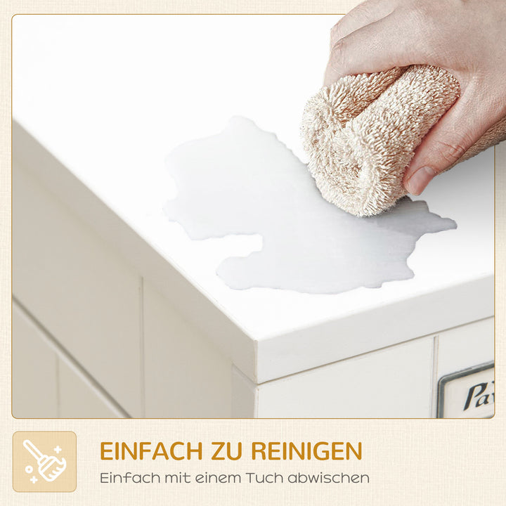 Hundebur, inklusive blød måtte, 2 døre, aflåselig, stål, hvid, 94 x 60 x 71,5 cm