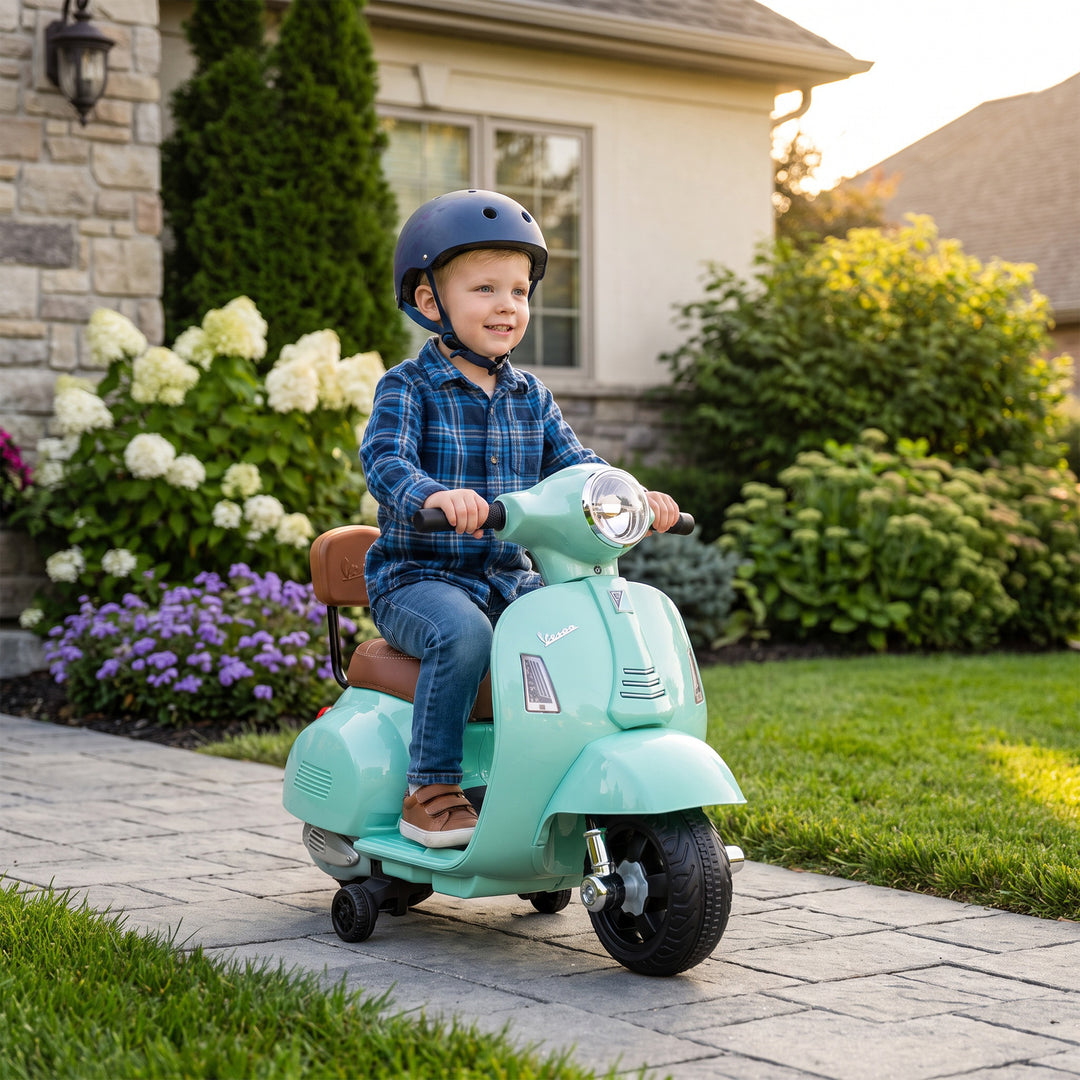 Elmotorcykel til børn Mini Vespa GTS 6V Elmotorcykel Grøn