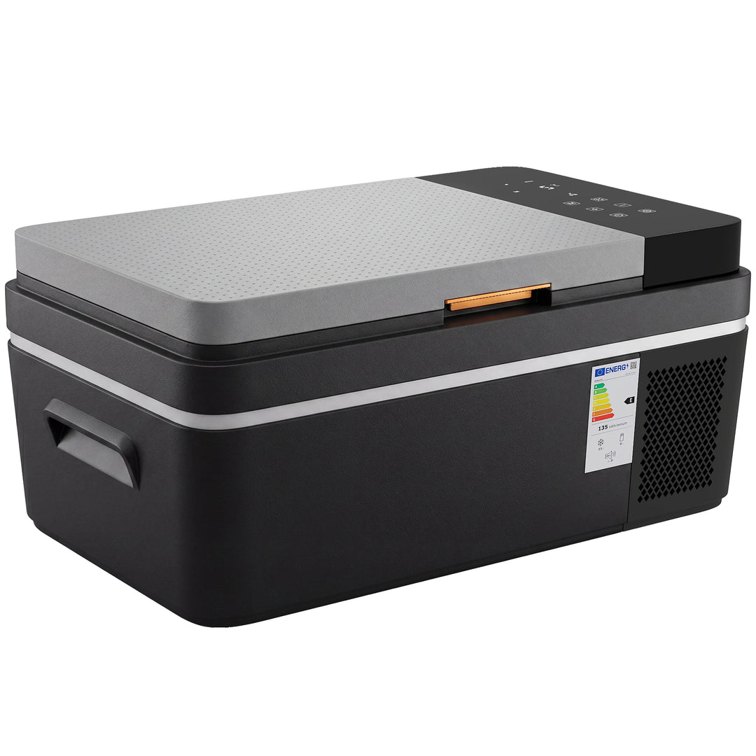 Kompressorkøler 20L -20℃-20℃ Elektrisk køler med app-styring LED-lys USB-port Batteribeskyttelse
