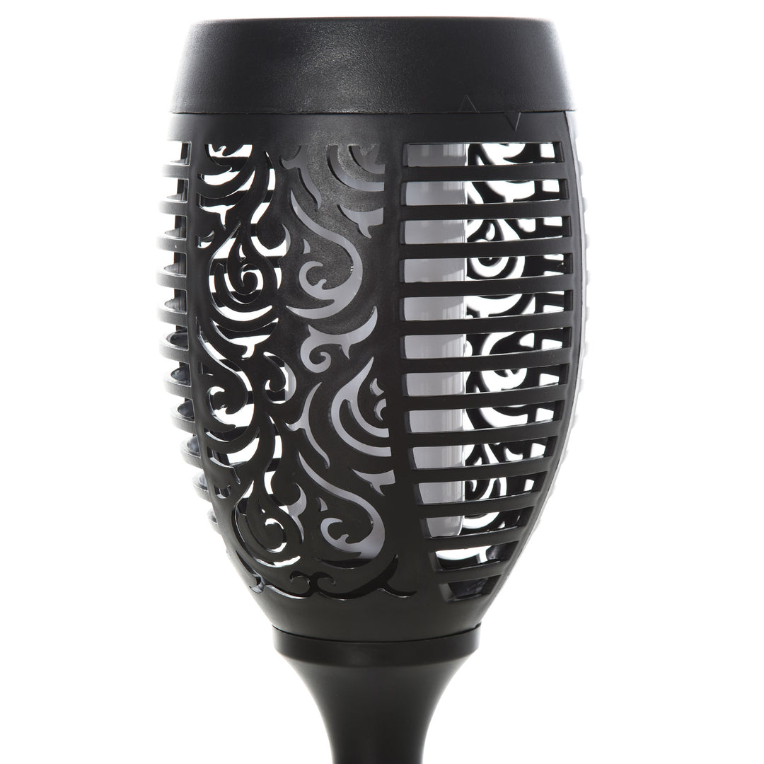 Havebelysning 4 stk. solcelledrevne led varmhvide havespotlights med jordspydstik ip44 vandtæt havelampe solcelledrevne havelampe til udendørs have græsplæne, have