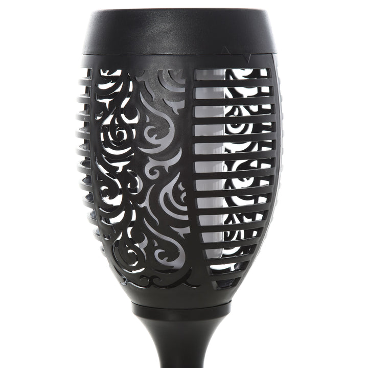 Havebelysning 4 stk. solcelledrevne led varmhvide havespotlights med jordspydstik ip44 vandtæt havelampe solcelledrevne havelampe til udendørs have græsplæne, have