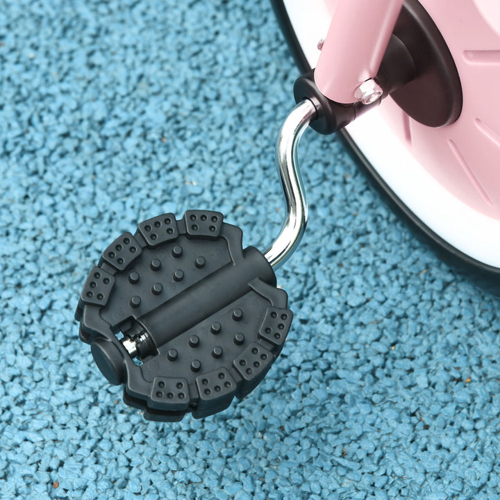 Trehjulet cykel til børn 2-5 år, højdejusterbart sæde, ringeklokke, cykelkurv, metalstel, pink