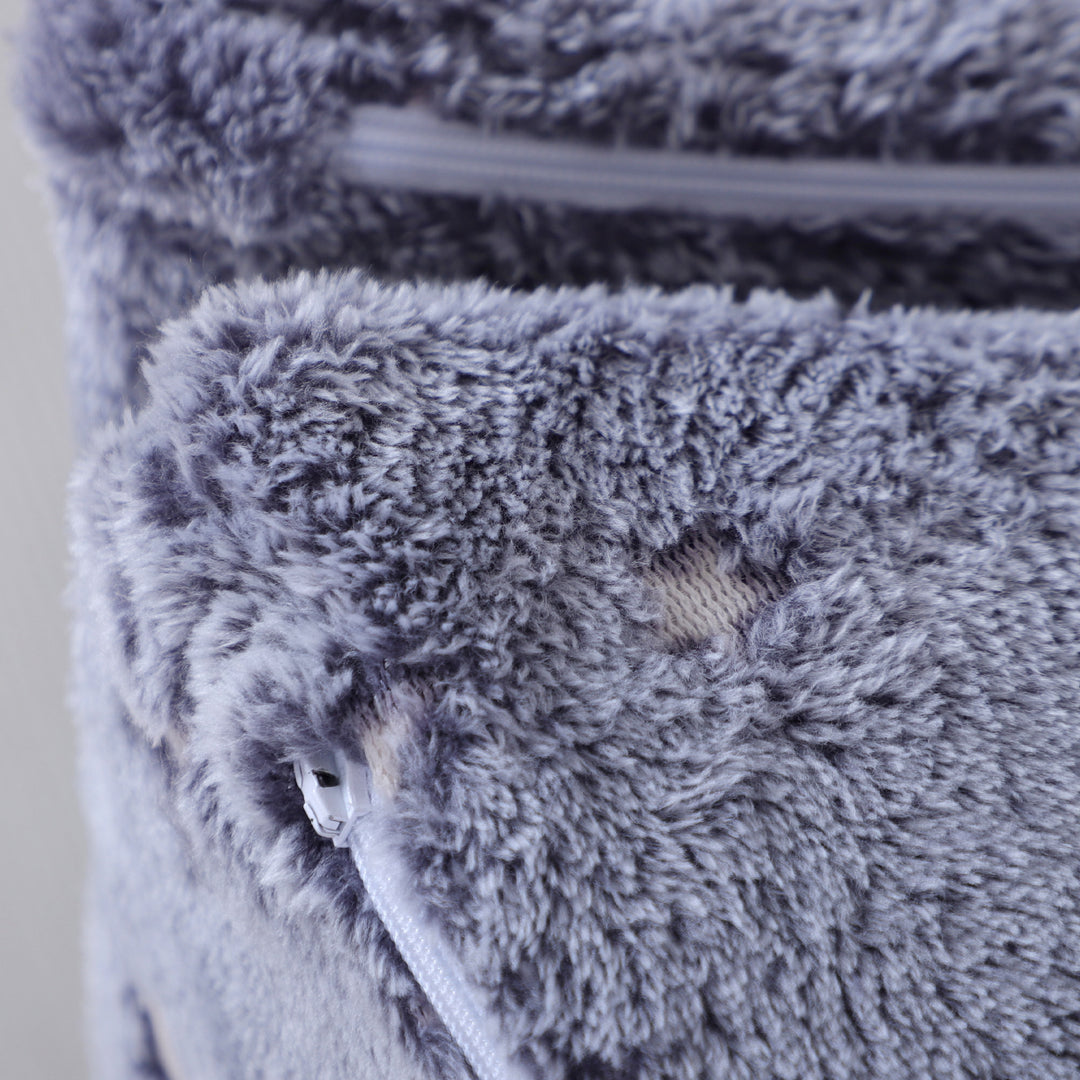 5-Delt modulært børnesofasæt med trappe og madras, pony- og stjernemønster, selvlysende, grå