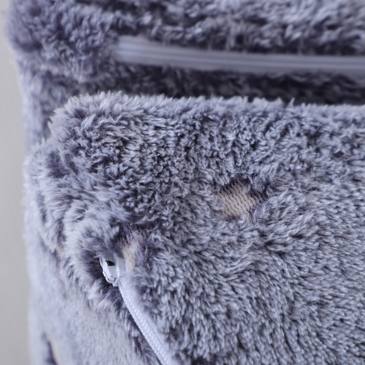 5-Delt modulært børnesofasæt med trappe og madras, pony- og stjernemønster, selvlysende, grå