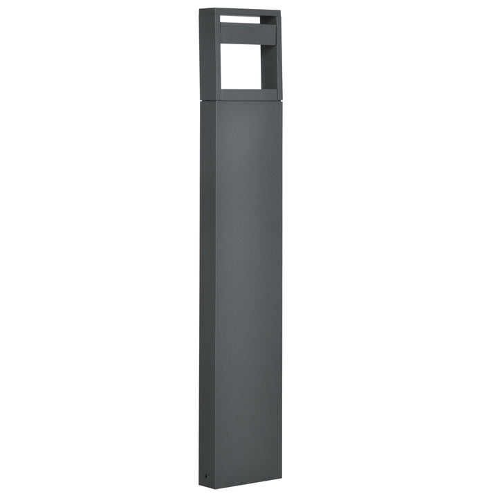 Havelampe, stilampe, stolpelampe med LED'er, vejrbestandig, 16 cm x 5 cm x 90 cm, mørkegrå