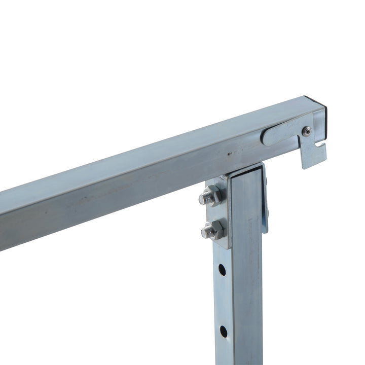 2 X stilladsbukke, foldbar bukke, højdejusterbar op til 200 kg, stål, sort, 68 x 58 x 80-130 cm