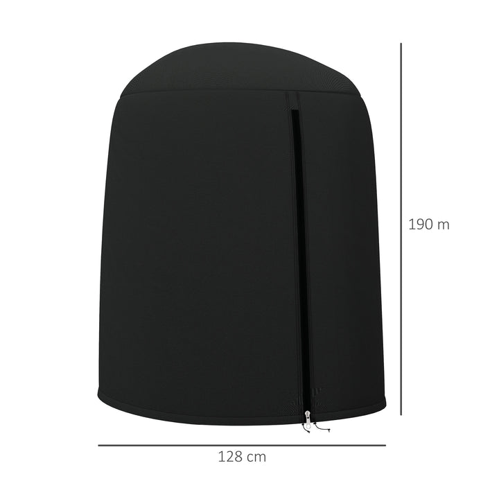 Beskyttelsesbetræk til hængestole, vandtæt, støvtæt, polyester, Ø128 x 190 cm, sort