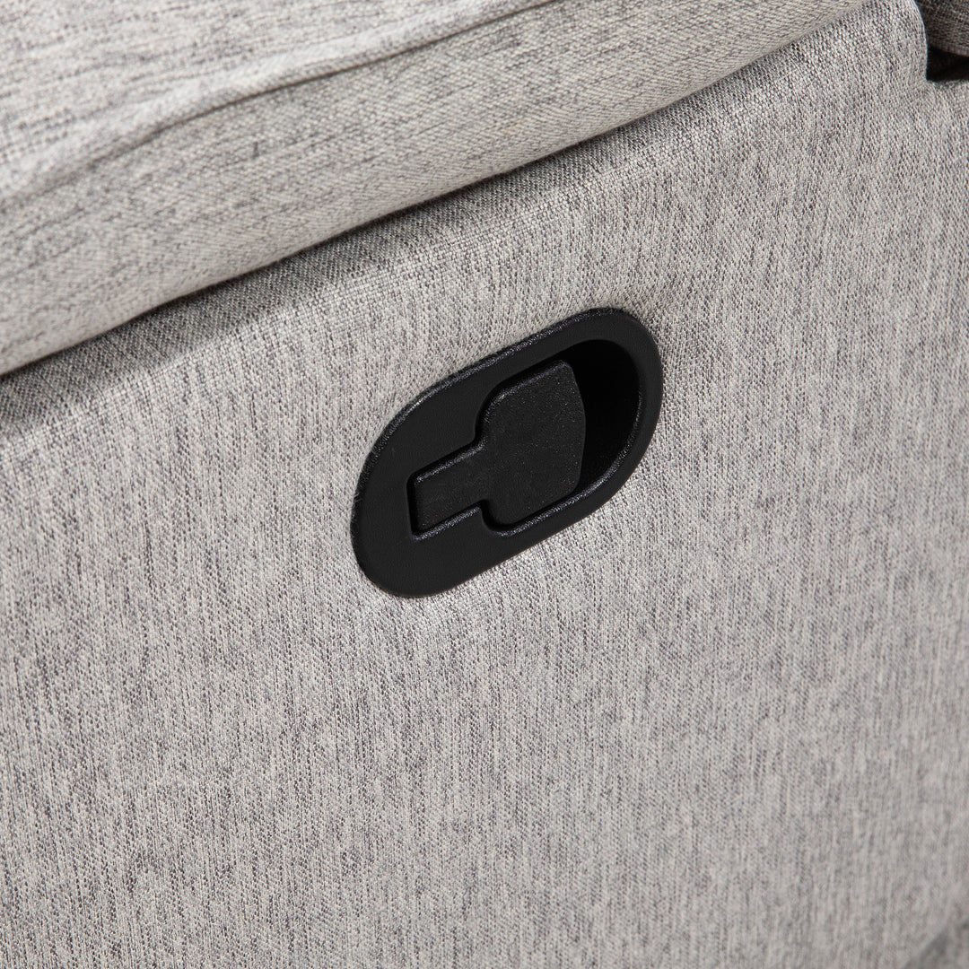 Lænestol med justerbar ryg, komfortabel, 89x101x105 cm, grå