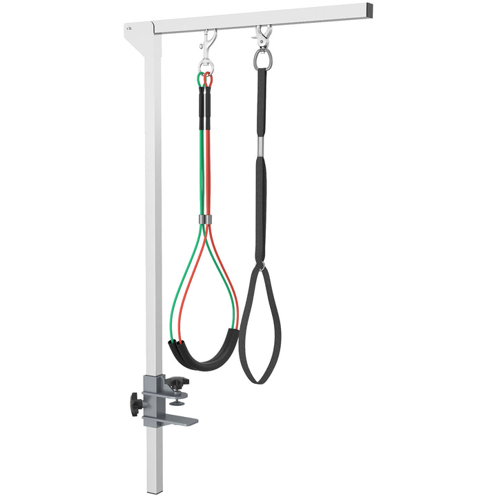 Højdejusterbart kæledyrstrimmebord, 36 x 8 x 74 cm, sølv