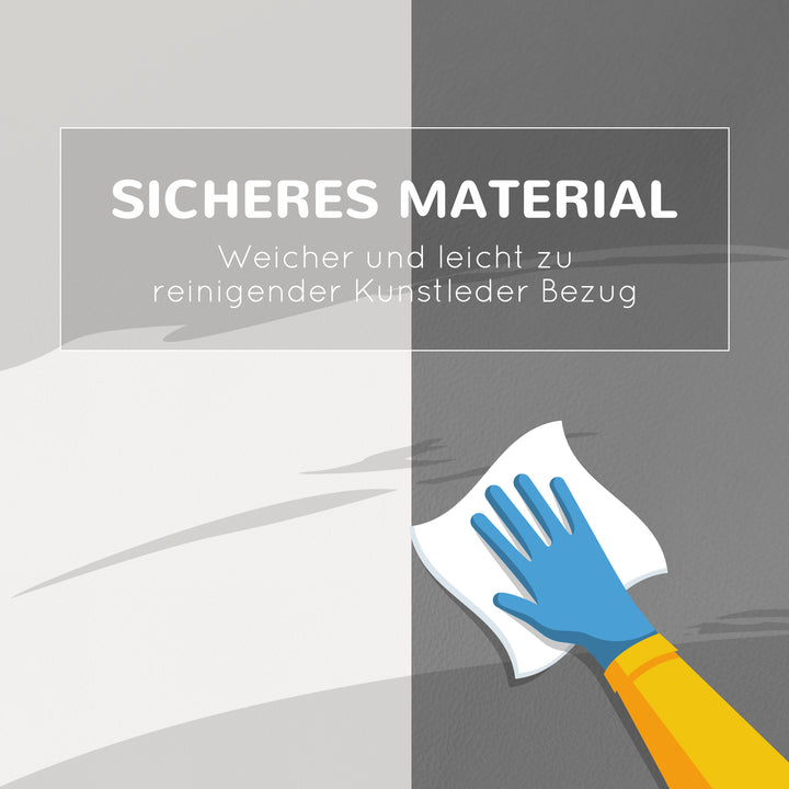 Klatre- og glidelegetøj til børn, fremmer motoriske færdigheder, kunstlæder, epe-skum, 86 x 49 x 47 cm, grå