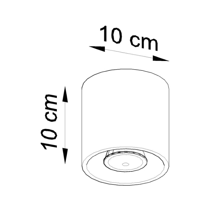 Loftslampe ORBIS 1 grå