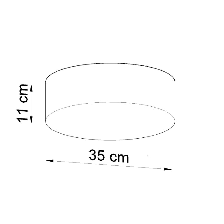 Loftslampe ARENA 35 grå