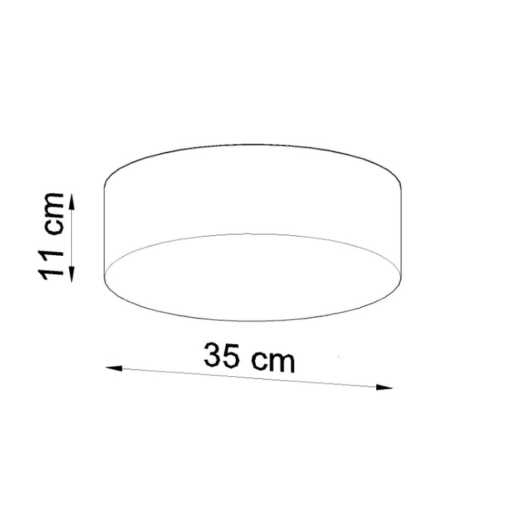 Loftslampe ARENA 35 grå