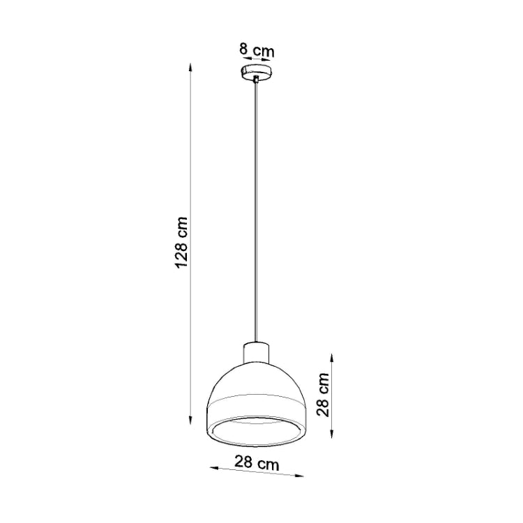 Vedhæng lampe DAMASO