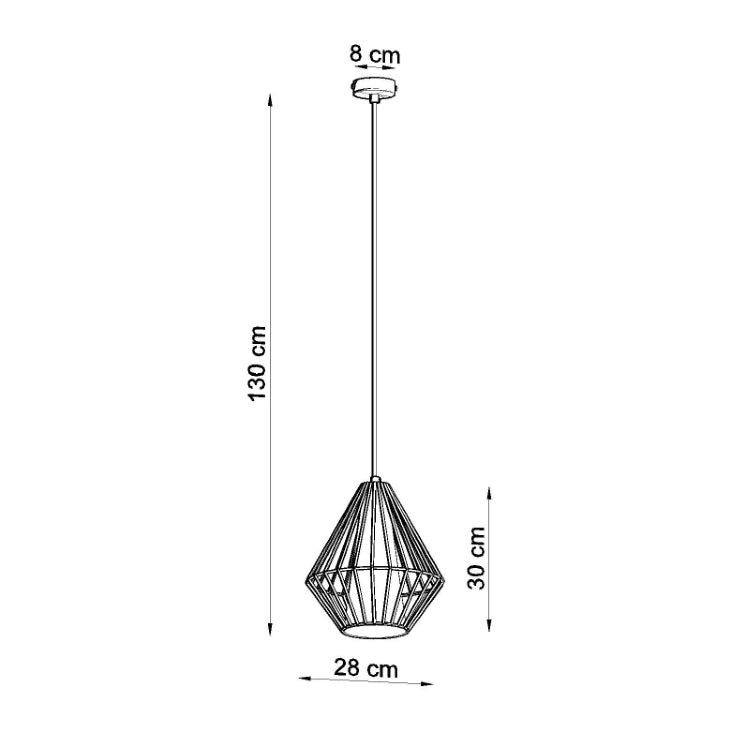 Vedhæng lampe DEMI hvid