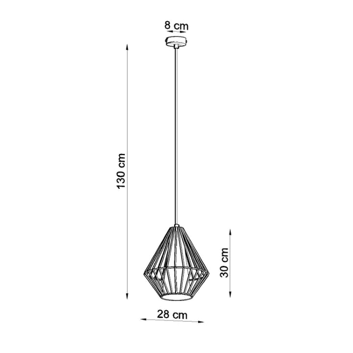 Vedhæng lampe DEMI hvid